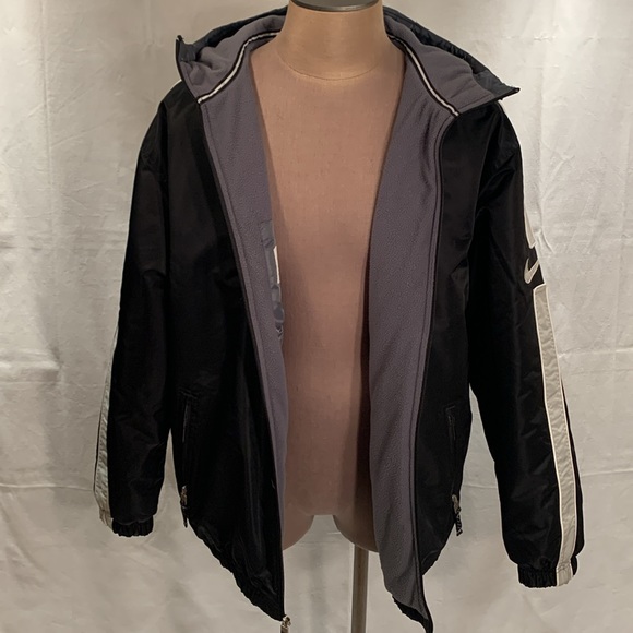 Vintage 90’s Black Nike Puffer / Performance Jacket Size XL - Picture 5 of 12